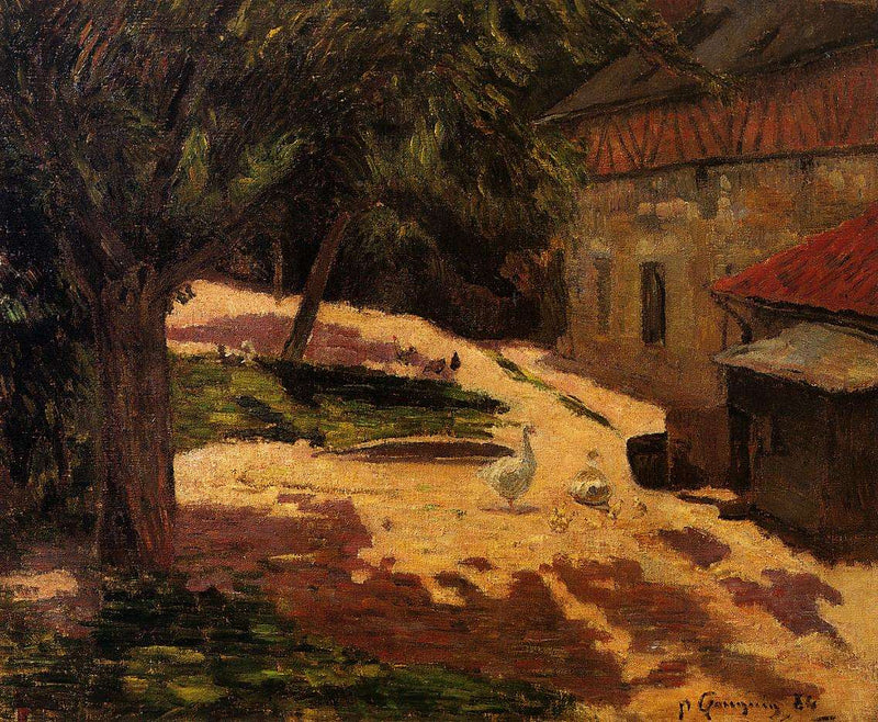 A Henhouse by Paul Gauguin — Oil Painting Reproduction
