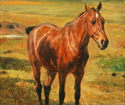 A Horse in a Field in dining room