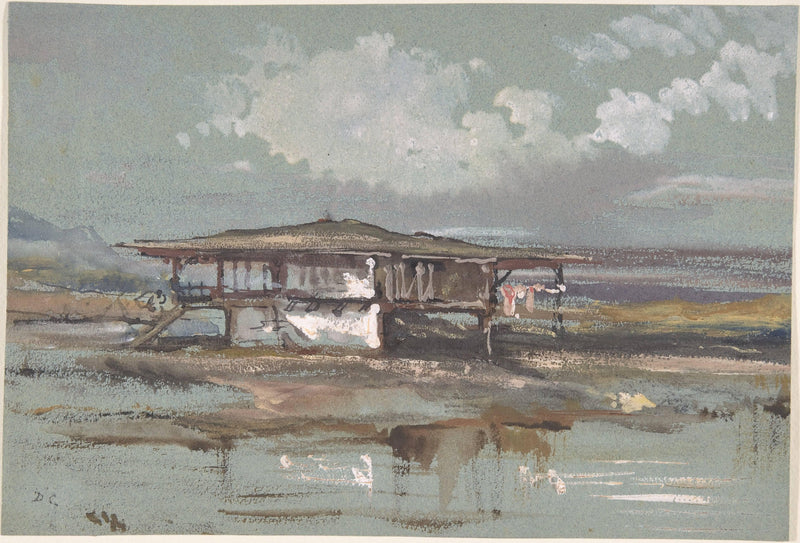 A House in Turkey by Alexandre-Gabriel Decamps — Oil Painting Reproduction