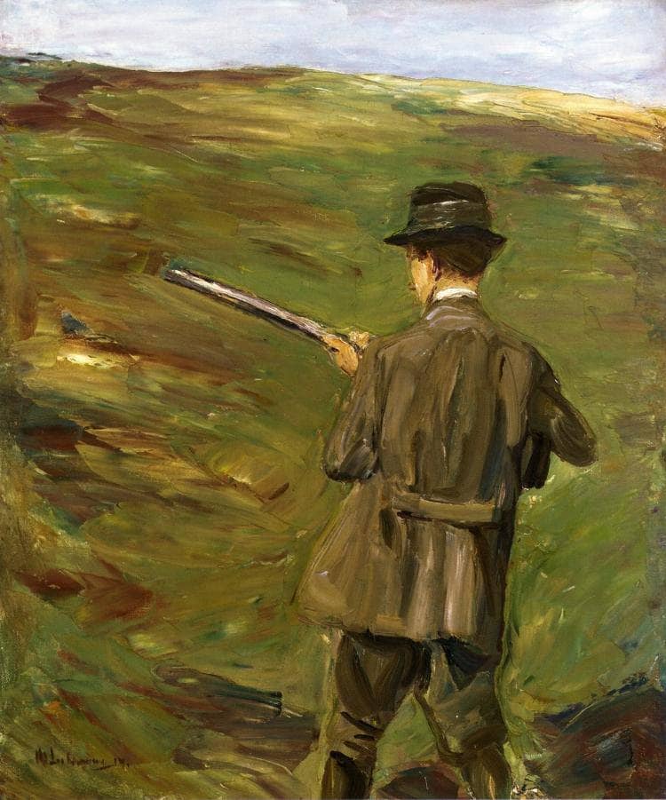 A Hunter in the Dunes by Max Liebermann — Oil Painting Reproduction