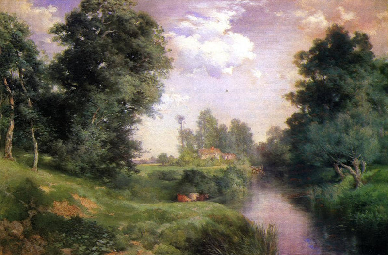 A Long Island River by Thomas Moran — Oil Painting Reproduction