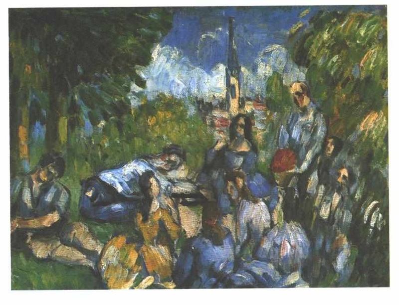 A Lunch on the Grass by Paul Cezanne — Oil Painting Reproduction