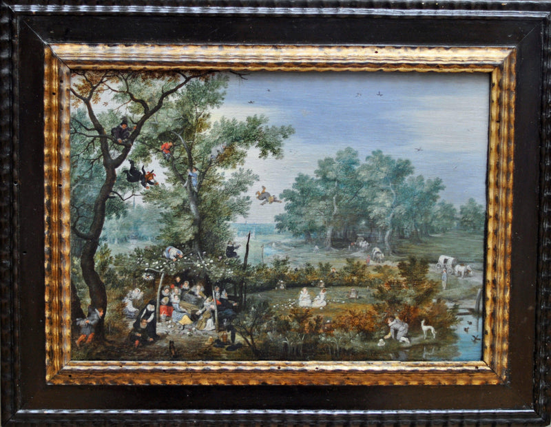 A Merry Company in an Arbor by Adriaen van de Venne — Oil Painting Reproduction