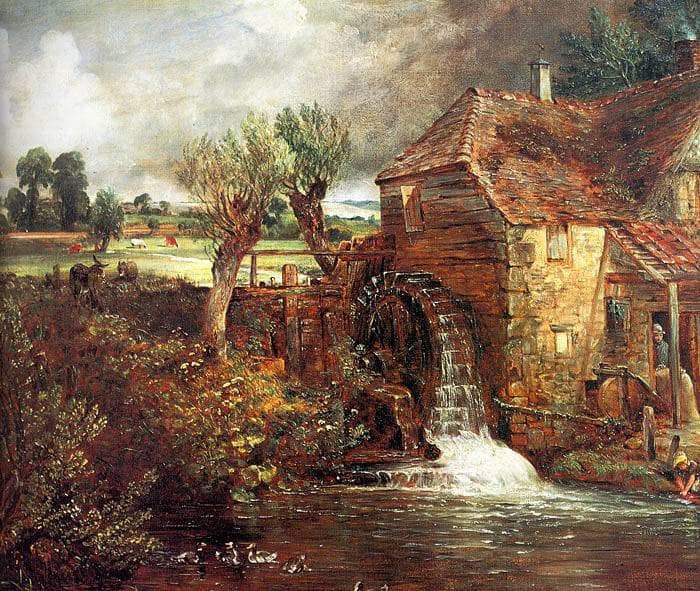 A Mill at Gillingham in Dorset by John Constable — Oil Painting Reproduction