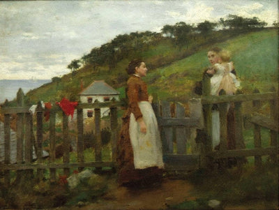 A Morning Gossip in bedroom