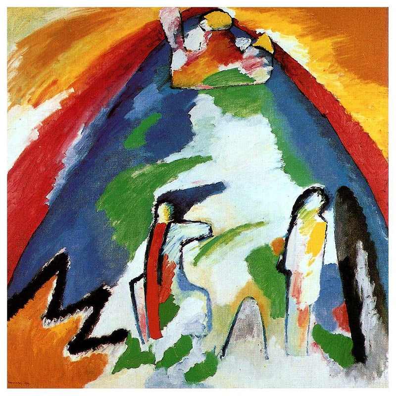A mountain by Wassily Kandinsky — Oil Painting Reproduction