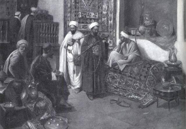 A North African interior by Gustavo Simoni — Oil Painting Reproduction