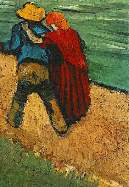 Two Lovers, Arles (Fragment) by Vincent van Gogh — Oil Painting Reproduction