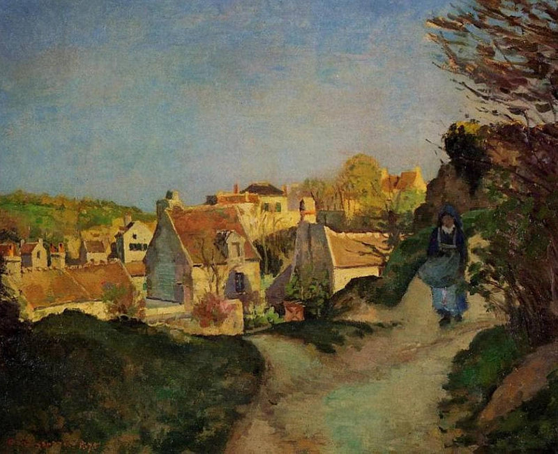 A part of Jallais, Pontoise by Camille Pissarro — Oil Painting Reproduction