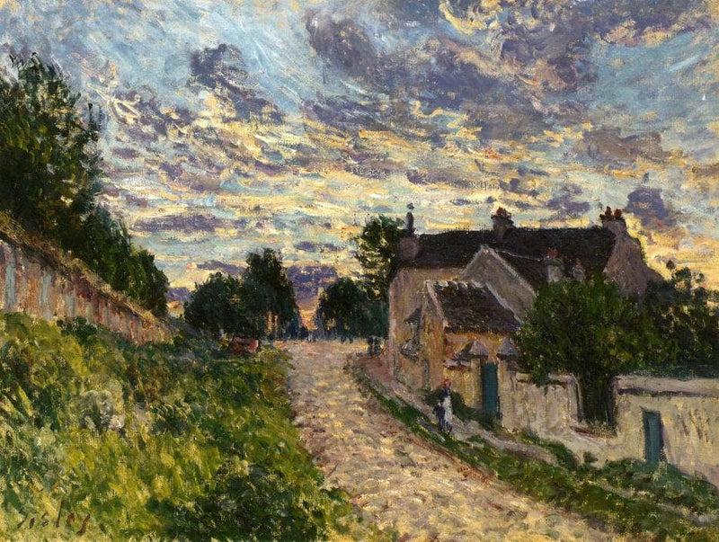 A Path in Louveciennes by Alfred Sisley — Oil Painting Reproduction