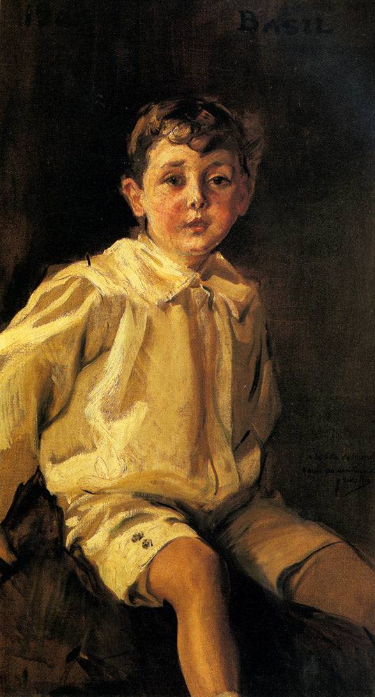 A Portrait of Basil Mundy by Joaquín Sorolla — Oil Painting Reproduction