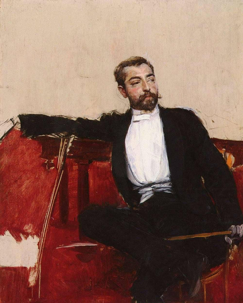 A Portrait of John Singer Sargent by Giovanni Boldini — Oil Painting Reproduction