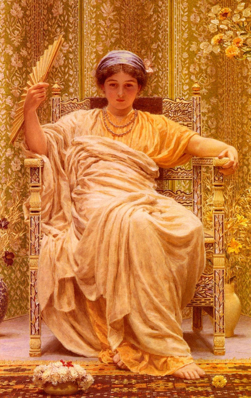 A Reverie by Albert Joseph Moore — Oil Painting Reproduction