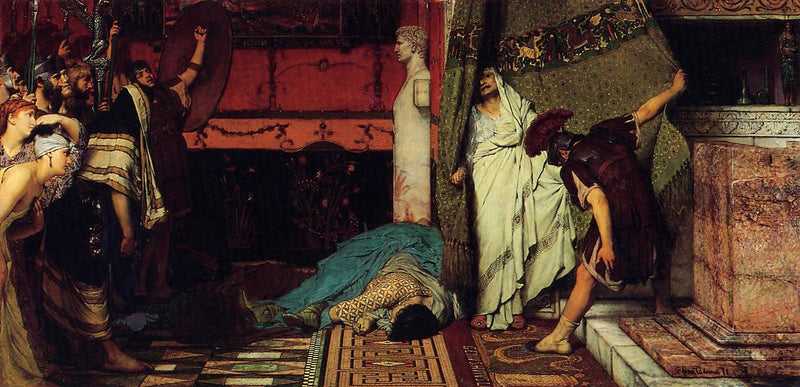 A Roman Emperor Claudius by Sir Lawrence Alma-Tadema, Oil Painting Reproduction