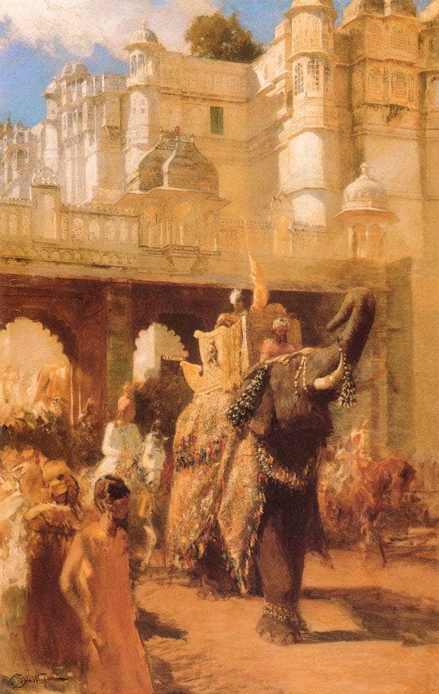 A Royal Procession by Edwin Lord Weeks — Oil Painting Reproduction
