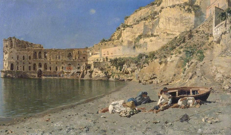 A Siesta in Sunshine by Rubens Santoro — Oil Painting Reproduction