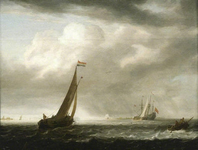 A Squally Day in a Dutch Estuary in dining room