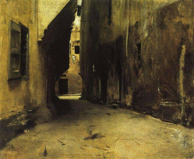 A Street in Venice by John Singer Sargent — Oil Painting Reproduction