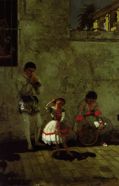 A Street Scene in Sevilla in hallway