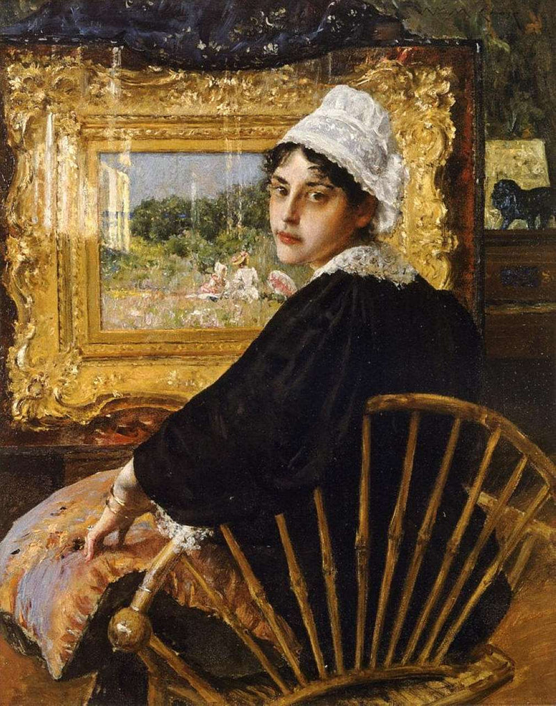 A Study (The Artist's Wife) by William Merritt Chase — Oil Painting Reproduction