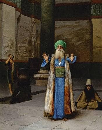 A Sultan at Prayer in living room