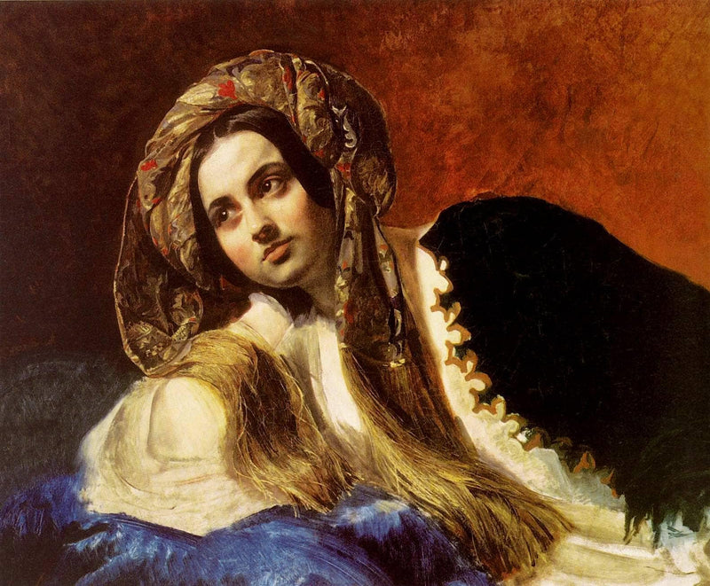 A Turkish Girl by Karl Bryullov — Oil Painting Reproduction