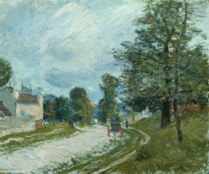 A Turn in the Road by Alfred Sisley — Oil Painting Reproduction