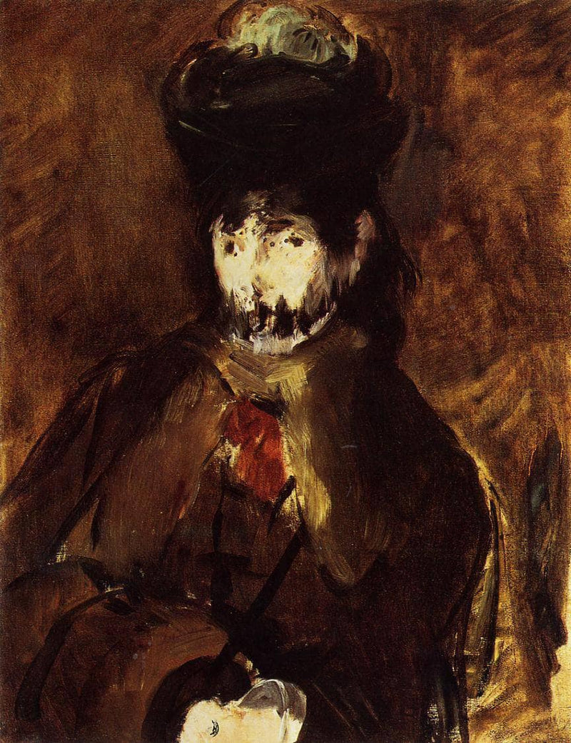 A veiled young woman by Edouard Manet — Oil Painting Reproduction