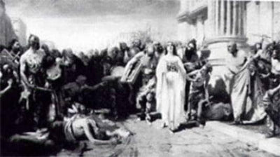 A victory of Christianity in the time of Alaric in home office