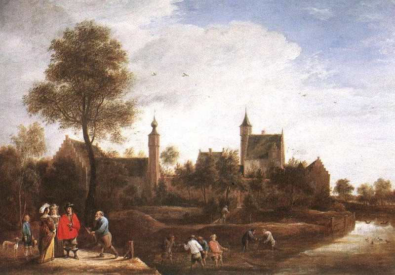 A View of Het Sterckshof near Antwerp by David Teniers the Younger — Oil Painting Reproduction