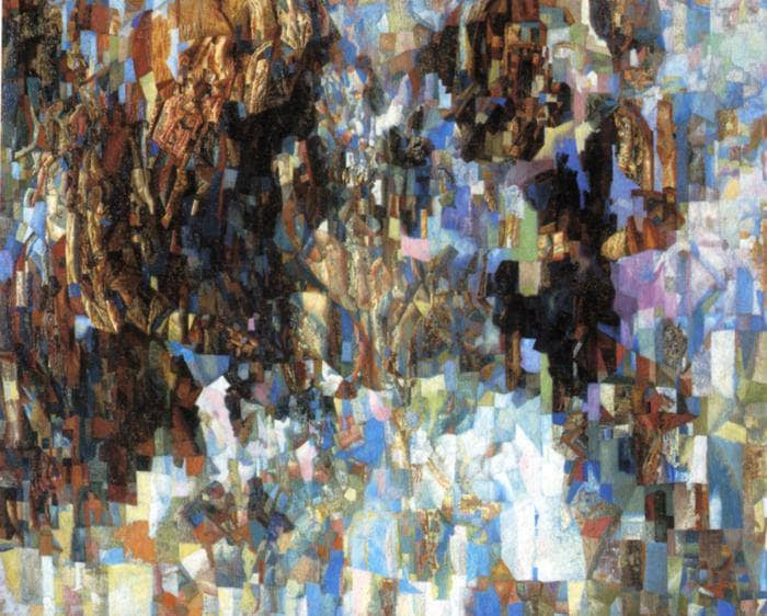 A White Picture by Pavel Filonov — Oil Painting Reproduction