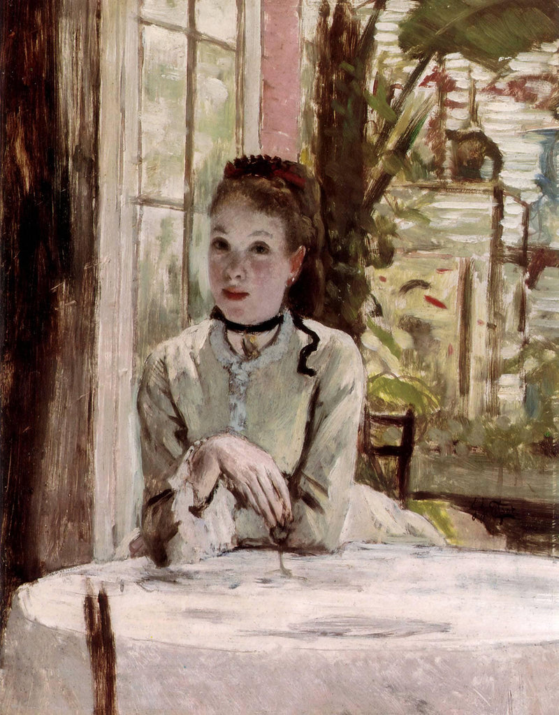 A Woman in an Elegant Interior by James Tissot — Oil Painting Reproduction