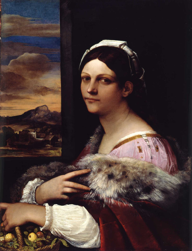 A Young Roman Woman by Sebastiano del Piombo — Oil Painting Reproduction
