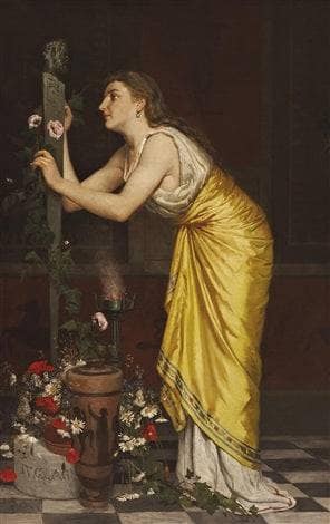 A young vestal by Diogène Maillart — Oil Painting Reproduction