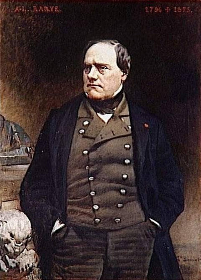 Portrait of Sculptor Barye in master bedroom