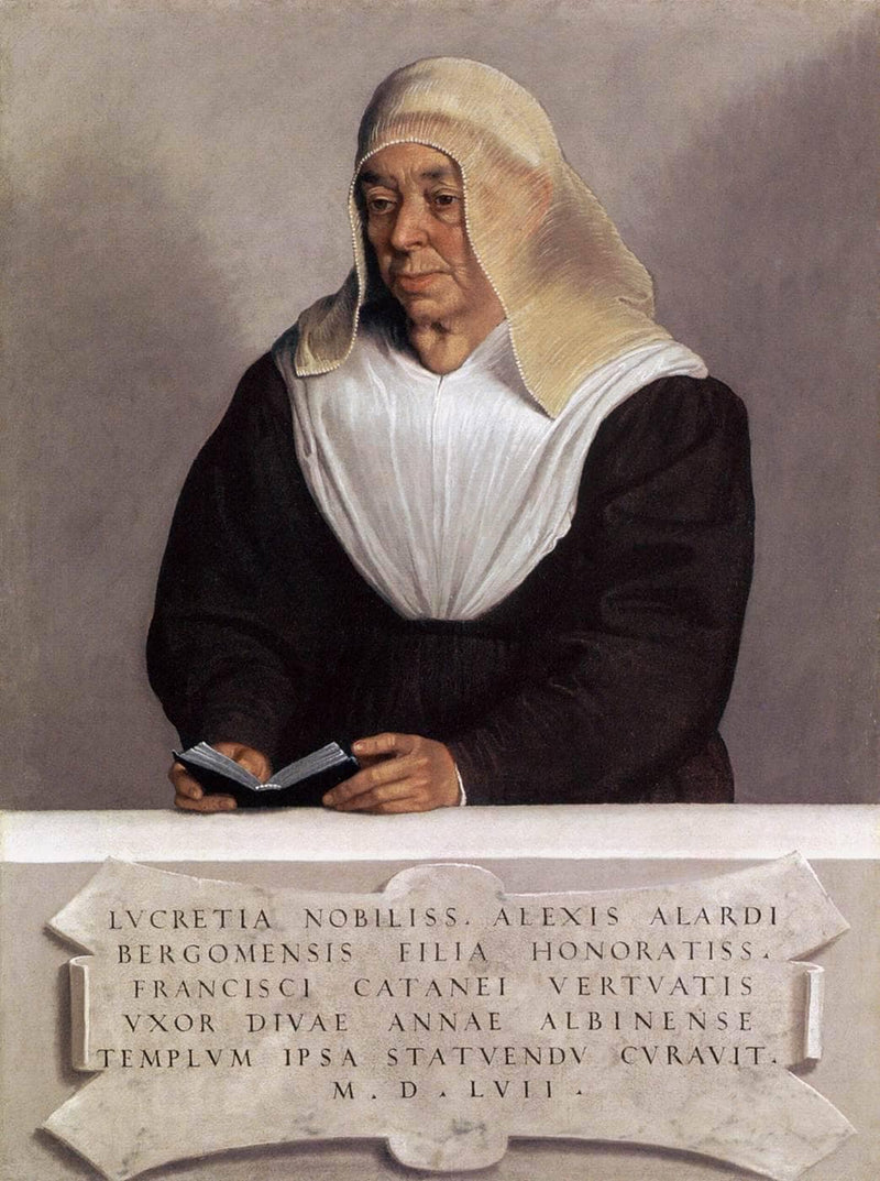 Abbess Lucrezia Agliardi Vertova by Giovanni Battista Moroni — Oil Painting Reproduction