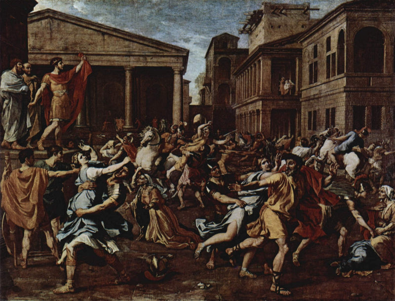 Abduction of the Sabine Women by Nicolas Poussin — Oil Painting Reproduction