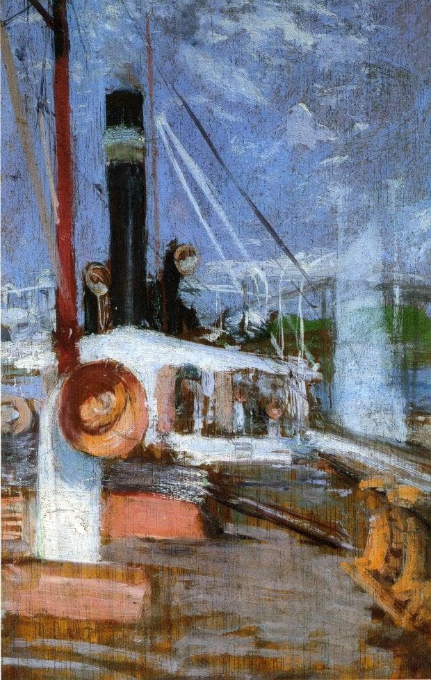 Aboard a Steamer by John Henry Twachtman — Oil Painting Reproduction