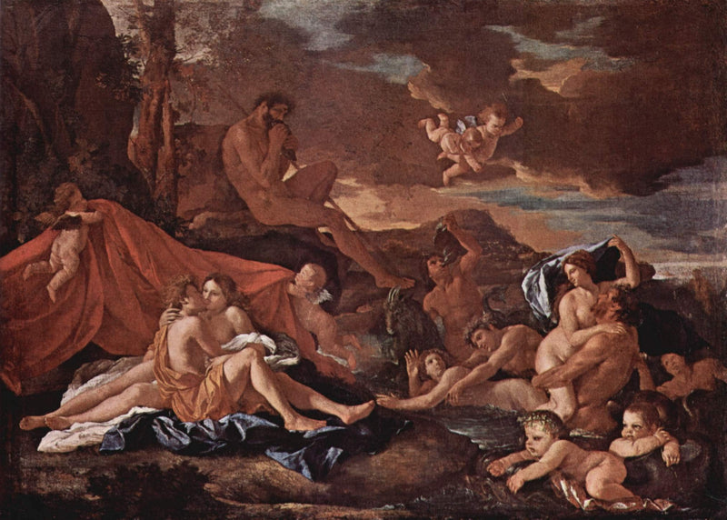 Acis and Galatea by Nicolas Poussin — Oil Painting Reproduction