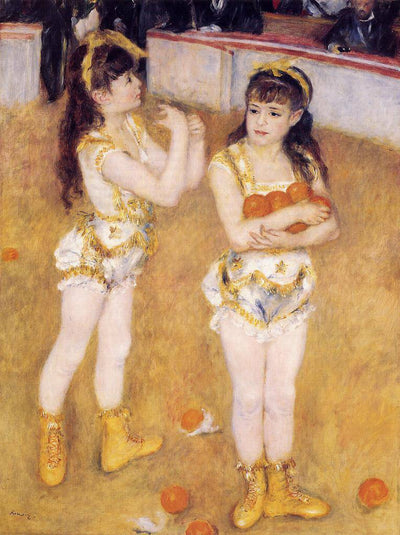 Acrobats at the Cirque Fernando (Francisca and Angelina Wartenberg) in entryway