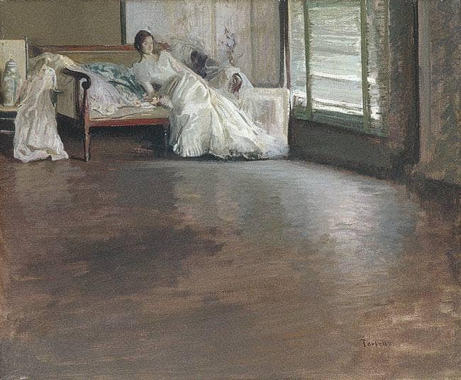 Across the Room by Edmund Charles Tarbell — Oil Painting Reproduction