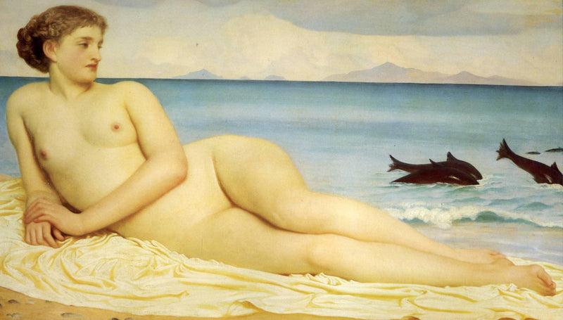 Actaea, the Nymph of the Shore by Frederic Leighton — Oil Painting Reproduction
