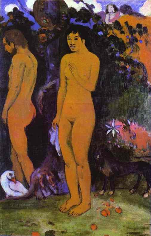 Adam and Eve by Paul Gauguin — Oil Painting Reproduction