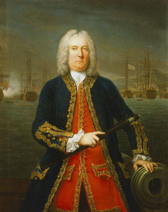 Admiral Thomas Mathews by Claude Arnulphy — Oil Painting Reproduction