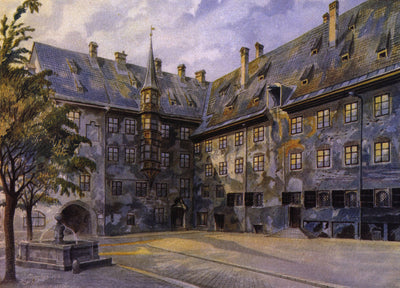 The Courtyard of the Old Residency in Munich in master bedroom