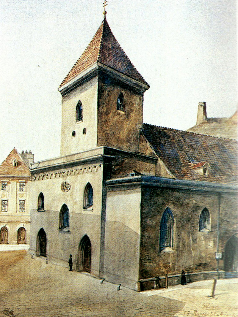 The Ruprechtskirche in Vienna by Adolf Hitler — Oil Painting Reproduction