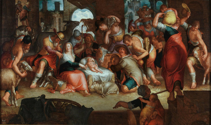 Adoration by the Shepherds by Joachim Wtewael — Oil Painting Reproduction