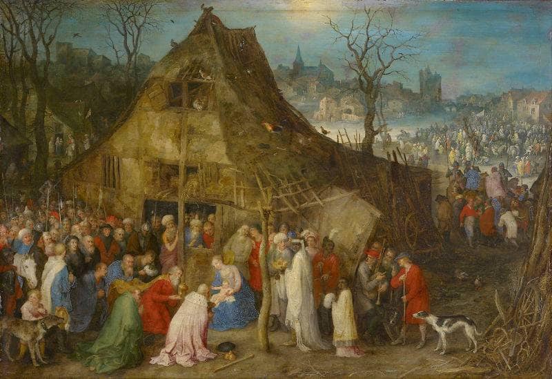 Adoration of Jesus by Jan Brueghel the Elder — Oil Painting Reproduction