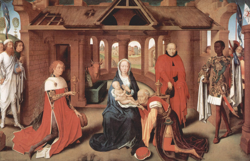 Adoration of the Magi, central panel of the Triptych of the Adoration of the Magi by Hans Memling — Oil Painting Reproduction