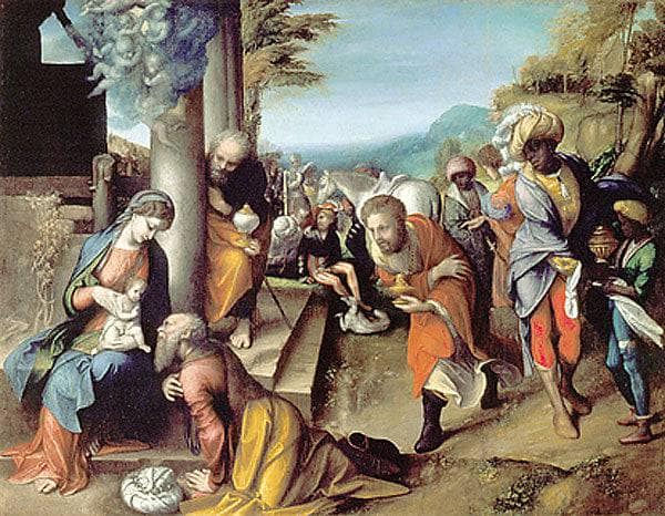 Adoration of the Magi by Correggio — Oil Painting Reproduction